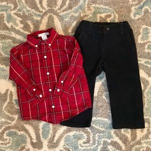 Janie and Jack boy’s outfit. Perfect for Christmas